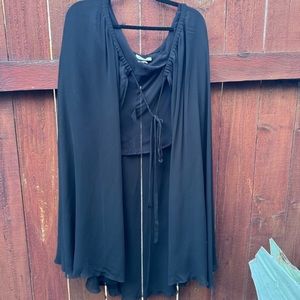 Black Isabel Marant Etolie Tie Maxi Skirt